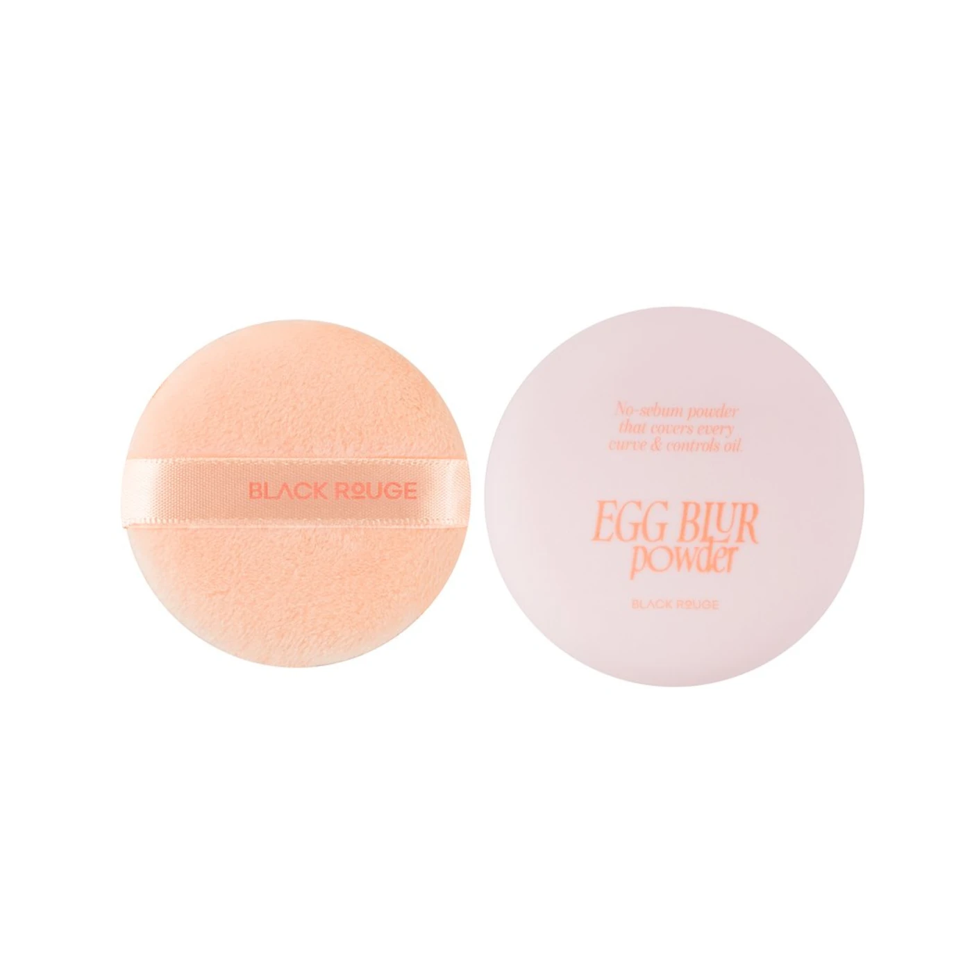 BLACK ROUGE Egg Blur Powder - Puder do twarzy utrwalający makijaż Nu Peach