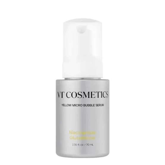 VT Cosmetics Yellow Bubble Serum Niacinamide Glutathione - mikrobąbelkowe serum z niacynamidem i Glutationem 70ml